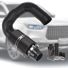 Feed Enclosed Induction Intake Pipe Hose Kit 3" Universal Car Cold Air Filter