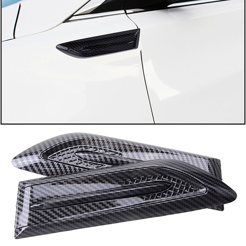2pcs black car bonnet vent - black,