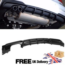 FOR BMW 3 SERIES F30 F31 REAR DIFFUSER M SPORT M PERFORMANCE BUMPER GLOSS BLACK