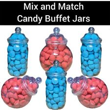 Large Victorian Plastic Sweet Jars Wedding Party DIY Candy Buffet YOU CHOOSE 