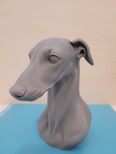 Greyhound bust ornament - greyhound,