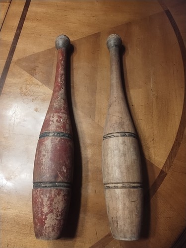 Pair antique wooden indian - antique,