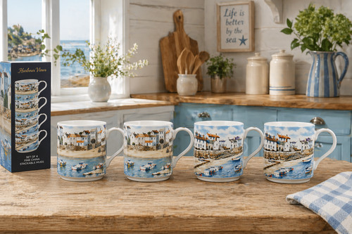 Set fine china stackable - 4,