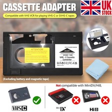 VHS-C SVHS Cassette Adapter