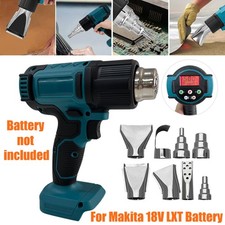 Portable LCD Display Cordless Hot Air Gun For Makita 18V Electric w/8 Nozzles