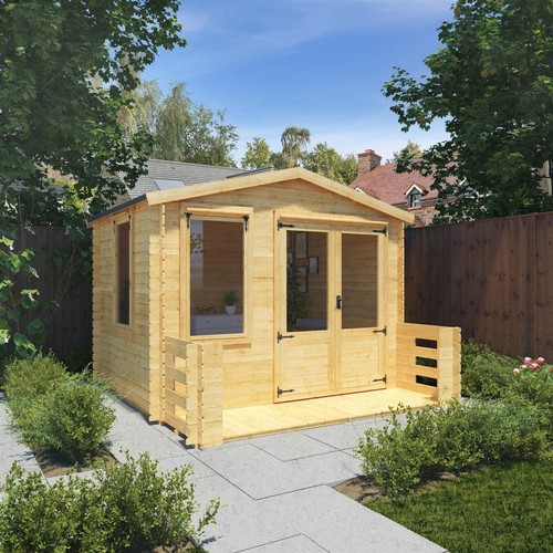 Wooden log cabin 3 - log, 3.4m