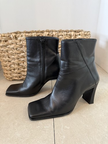 Mng mango black ankle boots - mng,