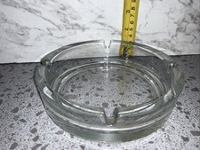 Ashtray Traditional Vintage Clear Round Glass 15cm Diameter Collectibles Gift