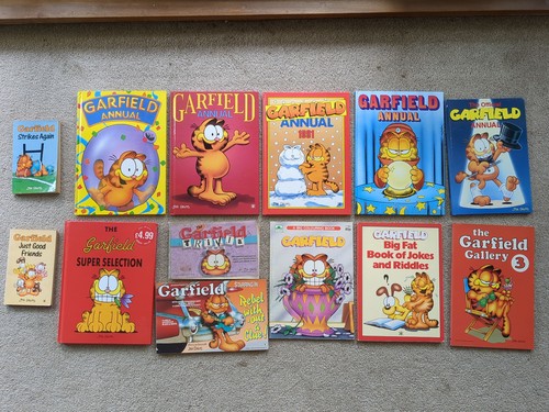 Garfield book collection 90s - garfield,