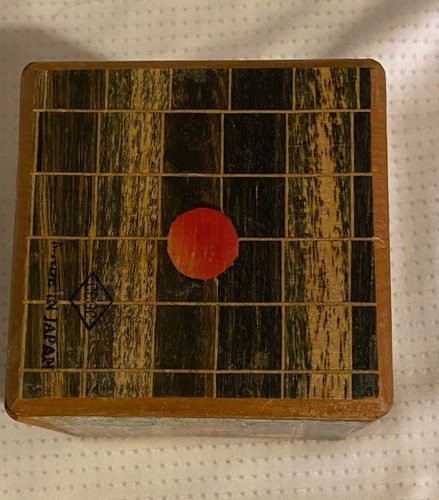 Vintage japanese wooden dice - vintage,
