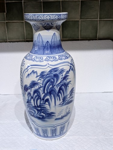 Huge vintage blue white - huge, &