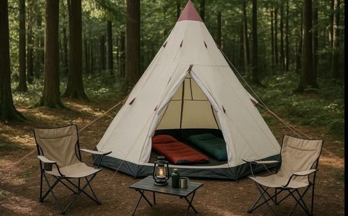 Person teepee camping tent - person,