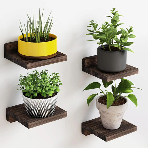 Floating wall shelf wooden - floating,