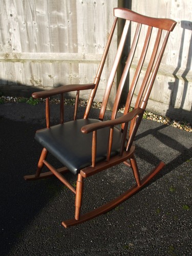 Mid century teak - , rocking
