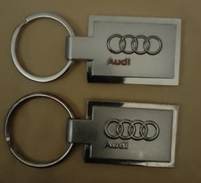 2 Metal Audi Keyrings 