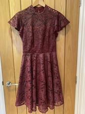 Designer Betsey Johnson Maroon Skater Dress 
