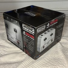 Waring Commercial Toaster WCT800 120V Heavy-Duty 2200W 4-Slot Toaster NIB