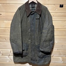 Vintage Barbour Gamefair Wax Jacket Hunting Outdoor Green Mens C42 102CM