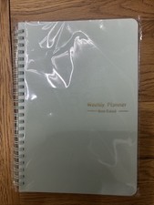 Pastel colour Non Dated Spiral Weekly Planner Book