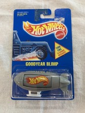 Hot Wheels Goodyear Blimp Gray (1991) Mattel Die-Cast Toy Vehicle #194 MOC