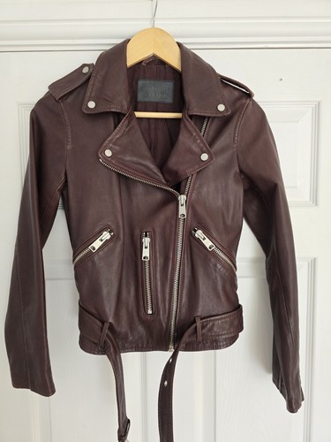 All saints leather jacket - all,