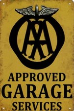 Retro Metal Sign, Garage, Man