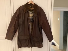 BARBOUR Beaufort Brown Waxed Jacket - C44 / 112CM