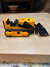 Vintage Orange Tonka 5 1/2 Inch Bulldozer With Metal Bucket & Lever