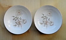 ROYAL DOULTON YORKSHIRE ROSE 7" WIDE CEREAL BOWLS X2