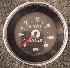 Vintage Smiths 110 MPH Speedometer - Sunbeam Stiletto etc