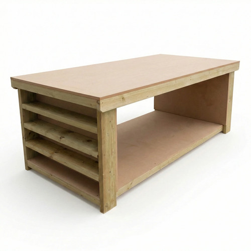 Wooden workbench mdf top - mdf,