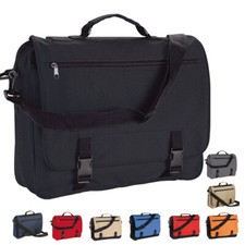 Mens Black Messenger Satchel Briefcase Work College School Utility Shoulder Bag