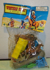 Vintage Western Story Play Set Toy Indians