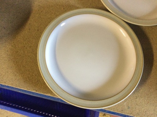 Denby linen tea plates 2 - plates, x