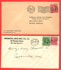 9 (NINE) U. S.  PERFIN STAMPS on COVERS, ENVELOPES, STATIOINARY