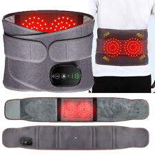 Electric Infrared Heated Waist Belt Vibration Massage for Lower Back Pain Relief