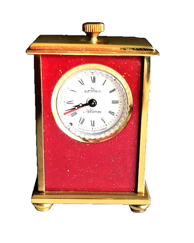 Vintage swiss mini clock - swiss, nepro