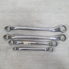 4x Set Of Britool Ring Spanners 9RB Series Metric Mixed Sizes Bundle -B7
