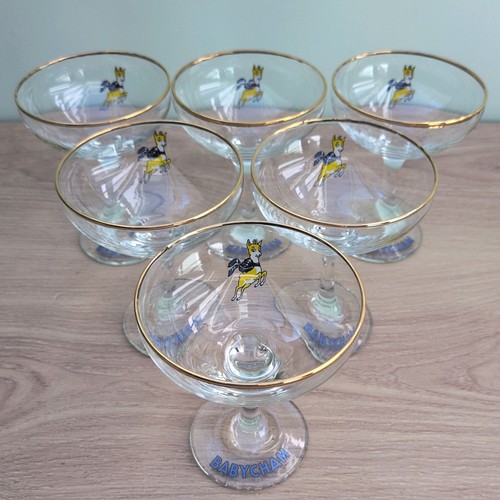 Vintage babycham glasses - 6,