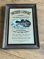 Southern Comfort Vintage Bar Mirror 1970s Man Cave 100 Proof