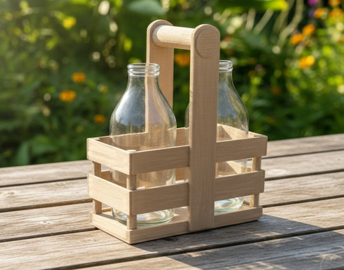 Milk bottle crate caddy for - milk,