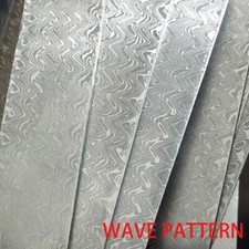 Damascus Steel Billet Sandwich Plate Material Patterned Steel Quenched M