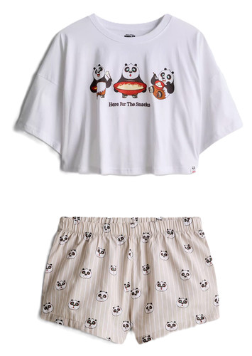 Ladies shorty pyjamas kung - shorty,