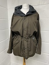 Paramo Brown Zip Up Hooded Waterproof Jacket Pull Waist Size M PC