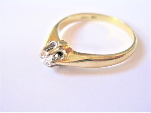 Antique ring gold 585 with - ring,
