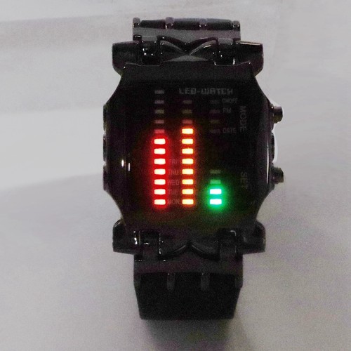Colorful led binary watch crab - led,