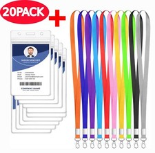 20 Pack Plain Lanyard Neck