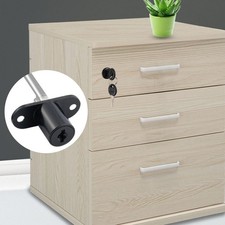 16/19mm Furniture Desk Draw Pedestal Lock Office Home Filing Cabinet Lock 2 keys