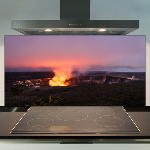 Glass kitchen splashback - glass,