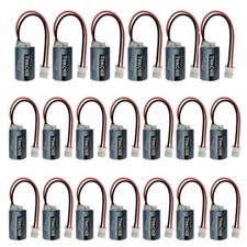 20pcs SB-AA02 3.6V Battery 1/2AA 1200mAh for LS14250 PLC Battery with Plug